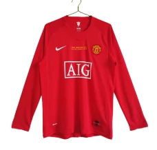 Maillot de Foot Manchester United Tenue Domicile Champions League Final Retro 2007-08 Manche Longue Maillot de Foot Manchester United Tenue Domicile Champions League Final Retro 2007-08 Manche Longue