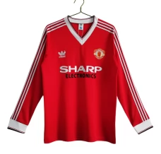Maillot de Foot Manchester United Tenue Domicile Retro 1983-84 Manche Longue Maillot de Foot Manchester United Tenue Domicile Retro 1983-84 Manche Longue