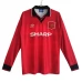Maillot de Foot Manchester United Tenue Domicile Retro 1994-96 Manche Longue