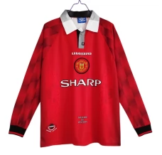 Maillot de Foot Manchester United Tenue Domicile Retro 1996-97 Manche Longue