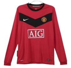 Maillot de Foot Manchester United Tenue Domicile Retro 2009-10 Manche Longue