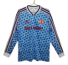 Maillot de Foot Manchester United Tenue Extérieur Retro 1990-92 Manche Longue