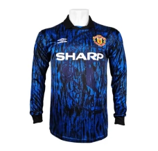 Maillot de Foot Manchester United Tenue Extérieur Retro 1992-93 Manche Longue