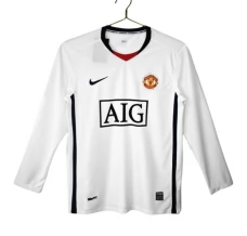 Maillot de Foot Manchester United Tenue Extérieur Retro 2008-09 Manche Longue