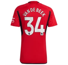 Maillot de Foot Manchester United Van De Beek 34 Tenue Domicile 2023/24 Maillot de Foot Manchester United Van De Beek 34 Tenue Domicile 2023/24