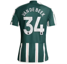 Maillot de Foot Manchester United Van De Beek 34 Tenue Extérieur 2023/24
