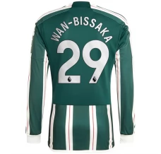 Maillot de Foot Manchester United Wan-Bissaka 29 Tenue Extérieur 2023/24 Manche Longue