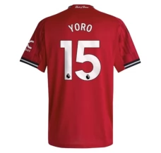 Maillot de Foot Manchester United Yoro 15 Tenue Domicile 2025/26