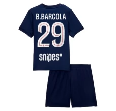 Maillot de Foot Paris Saint Germain B.Barcola 29 Enfant Tenue Domicile 2025/26 Maillot de Foot Paris Saint Germain B.Barcola 29 Enfant Tenue Domicile 2025/26