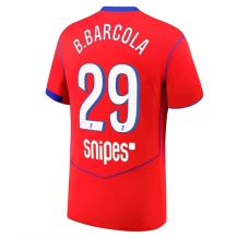 Maillot de Foot Paris Saint Germain B.Barcola 29 Tenue Third 2025/26