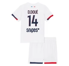 Maillot de Foot Paris Saint Germain D.Doue 14 Enfant Tenue Extérieur 2025/26