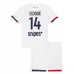 Maillot de Foot Paris Saint Germain D.Doue 14 Enfant Tenue Extérieur 2025/26