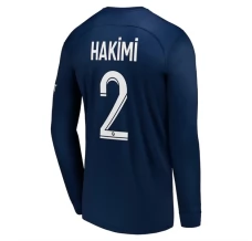 Maillot de Foot Paris Saint-Germain Hakimi 2 Tenue Domicile 2022/23 Manche Longue