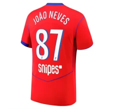Maillot de Foot Paris Saint Germain João Neves 87 Tenue Third 2025/26 Maillot de Foot Paris Saint Germain João Neves 87 Tenue Third 2025/26