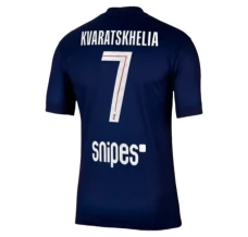 Maillot de Foot Paris Saint Germain Kvaratskhelia 7 Tenue Domicile 2025/26
