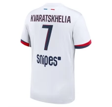 Maillot de Foot Paris Saint Germain Kvaratskhelia 7 Tenue Extérieur 2025/26