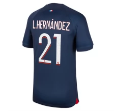 Maillot de Foot Paris Saint-Germain L.Hernandez 21 Tenue Domicile 2023/24