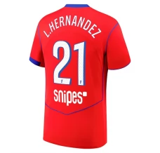 Maillot de Foot Paris Saint Germain L.Hernandez 21 Tenue Third 2025/26