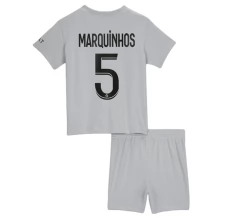 Maillot de Foot Paris Saint-Germain Marquinhos 5 Enfant Tenue Extérieur 2022/23