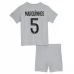 Maillot de Foot Paris Saint-Germain Marquinhos 5 Enfant Tenue Extérieur 2022/23 Maillot de Foot Paris Saint-Germain Marquinhos 5 Enfant Tenue Extérieur 2022/23