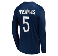 Maillot de Foot Paris Saint-Germain Marquinhos 5 Tenue Domicile 2022/23 Manche Longue