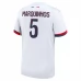Maillot de Foot Paris Saint Germain Marquinhos 5 Tenue Extérieur 2024/25 Maillot de Foot Paris Saint Germain Marquinhos 5 Tenue Extérieur 2024/25