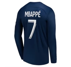 Maillot de Foot Paris Saint-Germain Mbappé 7 Tenue Domicile 2022/23 Manche Longue