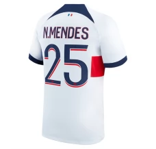 Maillot de Foot Paris Saint-Germain N.Mendes 25 Tenue Extérieur 2023/24