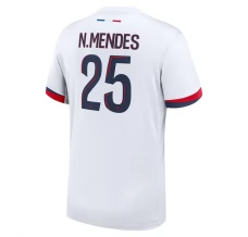 Maillot de Foot Paris Saint Germain N.Mendes 25 Tenue Extérieur 2024/25