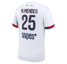 Maillot de Foot Paris Saint Germain N.Mendes 25 Tenue Extérieur 2025/26