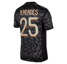Maillot de Foot Paris Saint-Germain N.Mendes 25 Tenue Third 2023/24