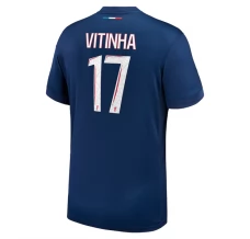 Maillot de Foot Paris Saint Germain Vitinha 17 Tenue Domicile 2024/25