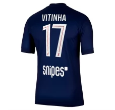 Maillot de Foot Paris Saint Germain Vitinha 17 Tenue Domicile 2025/26