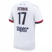 Maillot de Foot Paris Saint Germain Vitinha 17 Tenue Extérieur 2025/26
