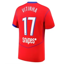 Maillot de Foot Paris Saint Germain Vitinha 17 Tenue Third 2025/26