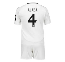 Maillot de Foot Real Madrid Alaba 4 Enfant Tenue Domicile 2024/25