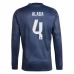 Maillot de Foot Real Madrid Alaba 4 Tenue Extérieur 2025/26 Manche Longue Maillot de Foot Real Madrid Alaba 4 Tenue Extérieur 2025/26 Manche Longue