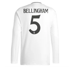 Maillot de Foot Real Madrid Bellingham 5 Tenue Domicile 2024/25 Manche Longue