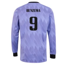 Maillot de Foot Real Madrid Benzema 9 Tenue Extérieur 2022/23 Manche Longue