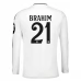 Maillot de Foot Real Madrid Brahim 21 Tenue Domicile 2024/25 Manche Longue