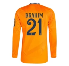 Maillot de Foot Real Madrid Brahim 21 Tenue Extérieur 2024/25 Manche Longue Maillot de Foot Real Madrid Brahim 21 Tenue Extérieur 2024/25 Manche Longue