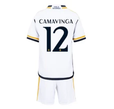 Maillot de Foot Real Madrid Camavinga 12 Enfant Tenue Domicile 2023/24