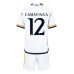 Maillot de Foot Real Madrid Camavinga 12 Enfant Tenue Domicile 2023/24