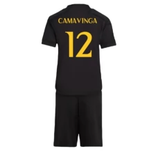 Maillot de Foot Real Madrid Camavinga 12 Enfant Tenue Third 2023/24