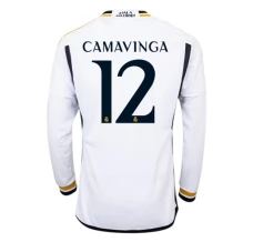 Maillot de Foot Real Madrid Camavinga 12 Tenue Domicile 2023/24 Manche Longue
