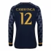 Maillot de Foot Real Madrid Camavinga 12 Tenue Extérieur 2023/24 Manche Longue