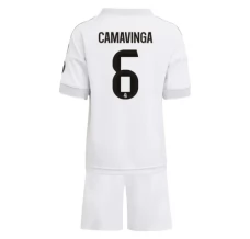 Maillot de Foot Real Madrid Camavinga 6 Enfant Tenue Domicile 2025/26