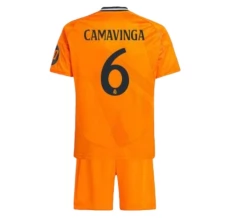 Maillot de Foot Real Madrid Camavinga 6 Enfant Tenue Extérieur 2024/25