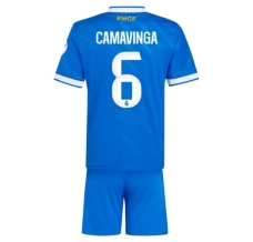 Maillot de Foot Real Madrid Camavinga 6 Enfant Tenue Third 2025/26