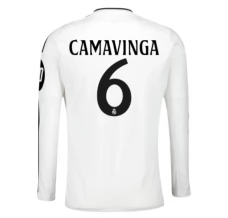Maillot de Foot Real Madrid Camavinga 6 Tenue Domicile 2024/25 Manche Longue